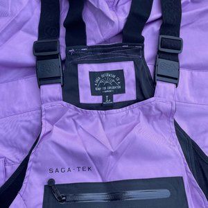 NWT Saga Anomie Ski Bibs, Lavender/Pink - Size Large